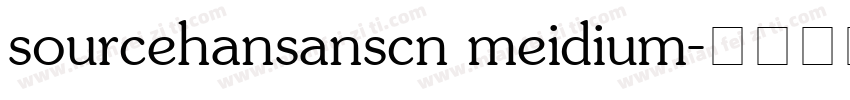 sourcehansanscn meidium字体转换